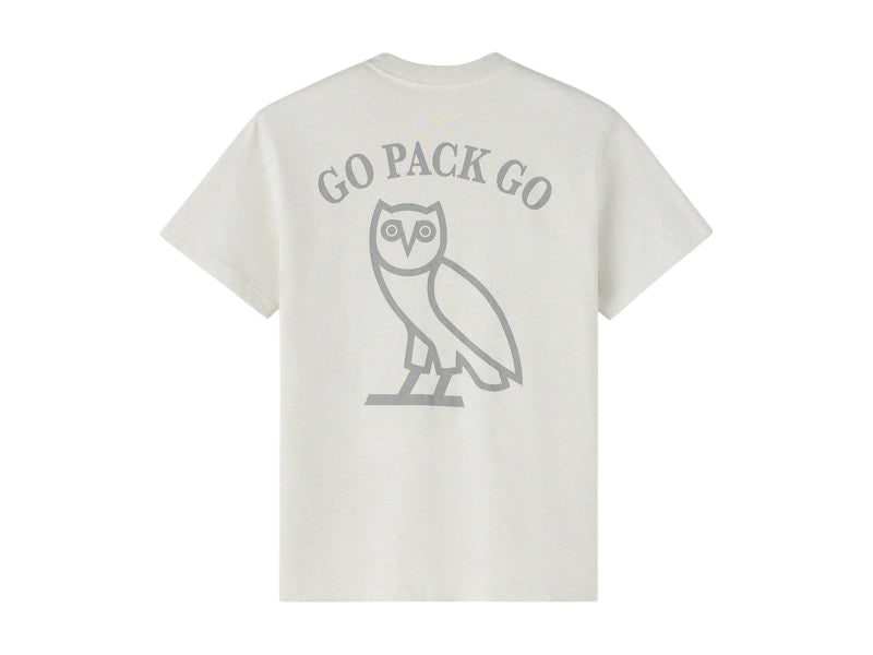 OVO x NFL Green Bay Packers Graphic Team T-Shirt Ash Heather Grey