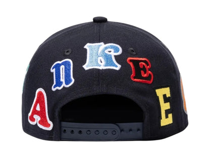 Saint Mxxxxxx x MLB New Era New York Yankees Snapback Cap Navy