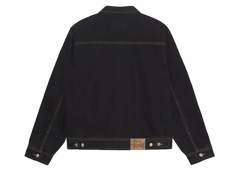 Stussy Denim Zip Work Jacket Black