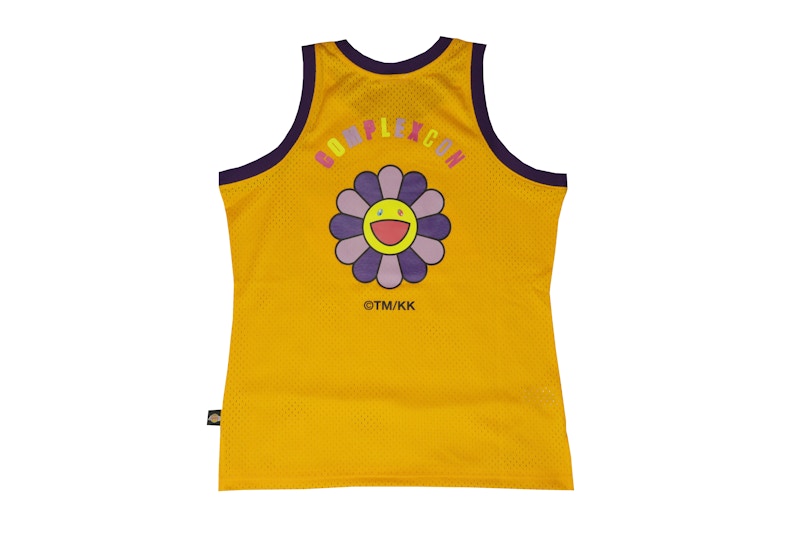 Takashi Murakami ComplexCon x LA Lakers M&N Basketball Jersey Gold